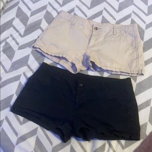 Two pairs of jean shorts